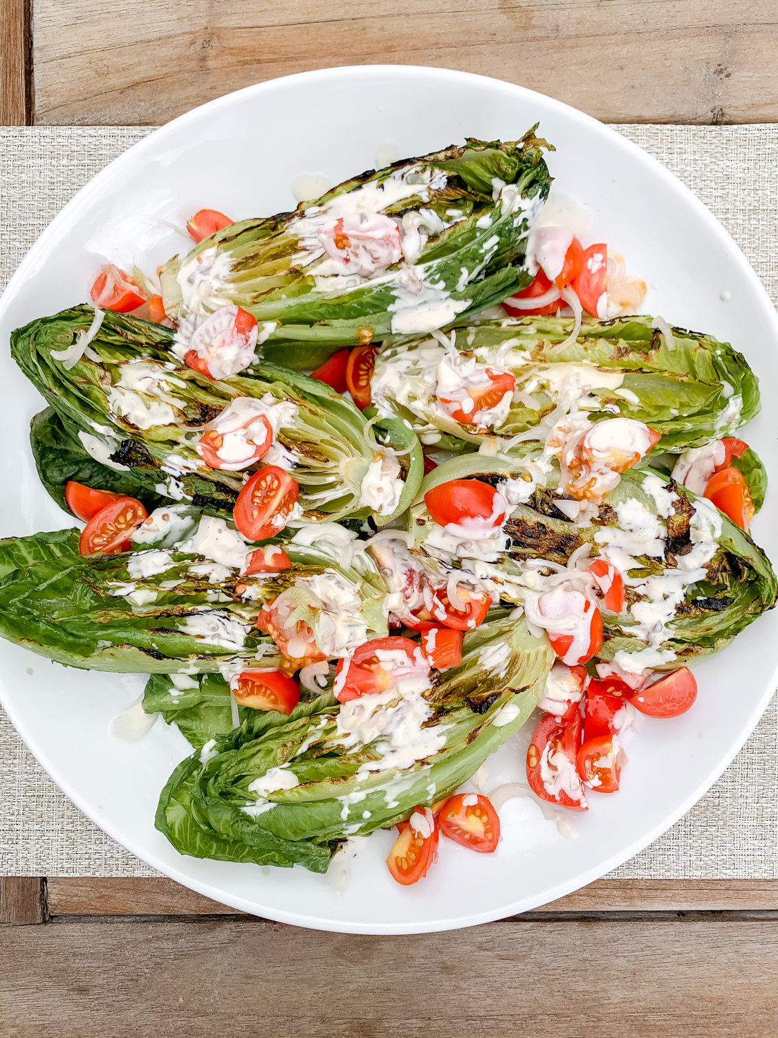 Grilled (Faux) Caesar Salad