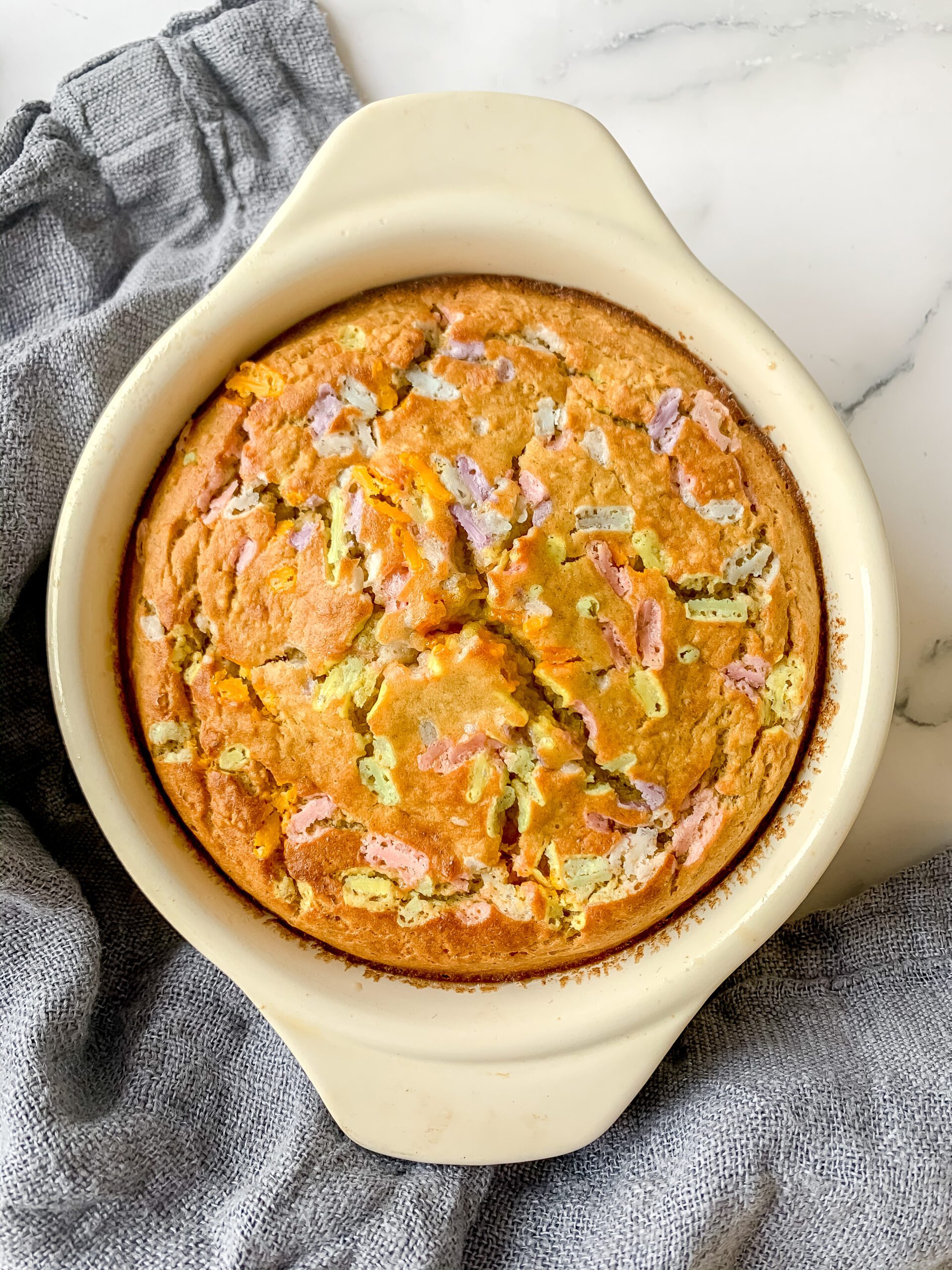 Birthday Cake Baked Oats