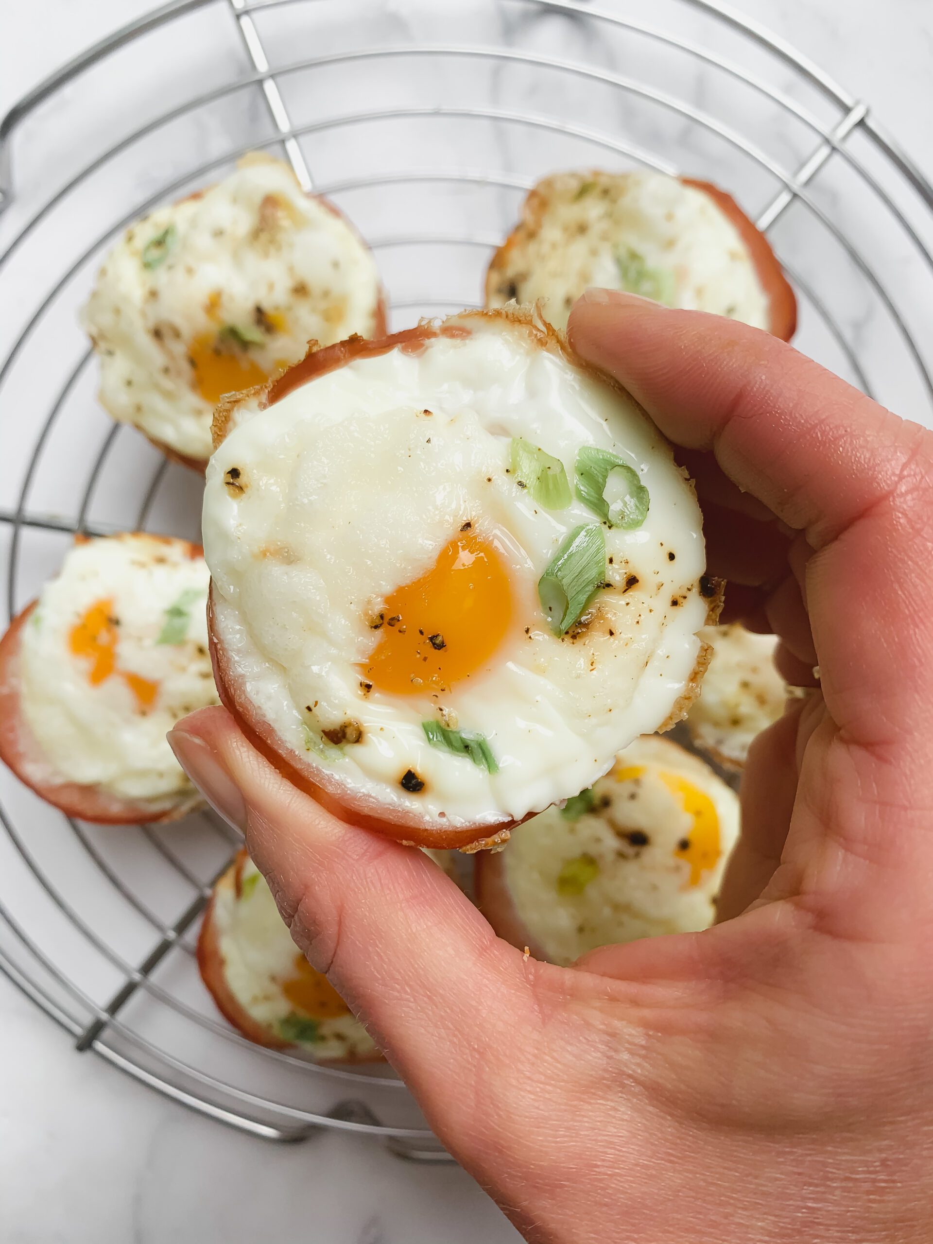 Canadian Bacon + Egg Breakfast Cups (Gluten Free, Low Carb)