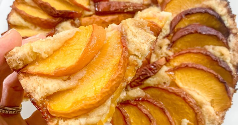 Peach Picnic Cake (Gluten Free)