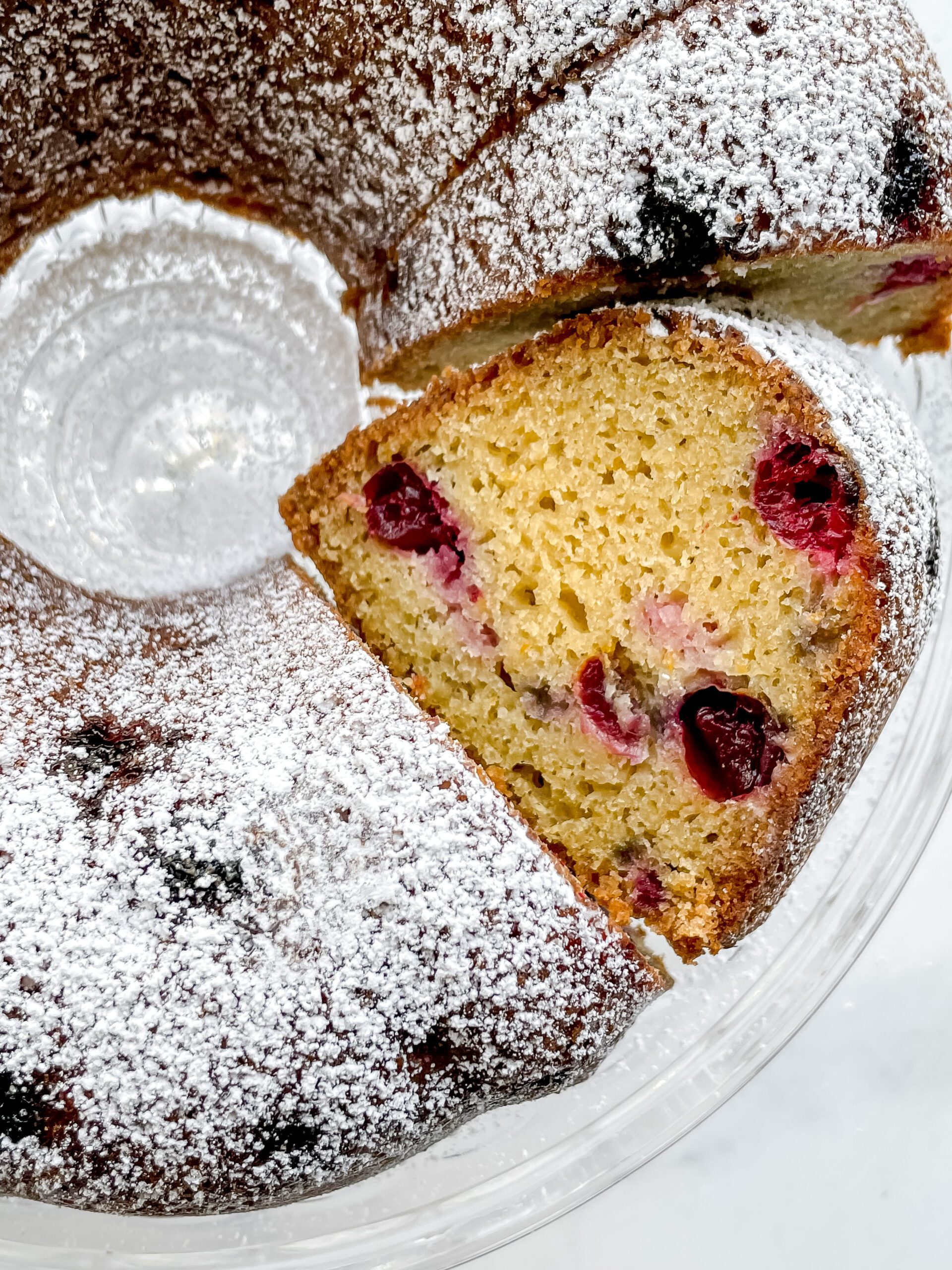 Company Cranberry Almond Bundt Cake  (Gluten-Free, Dairy Free)