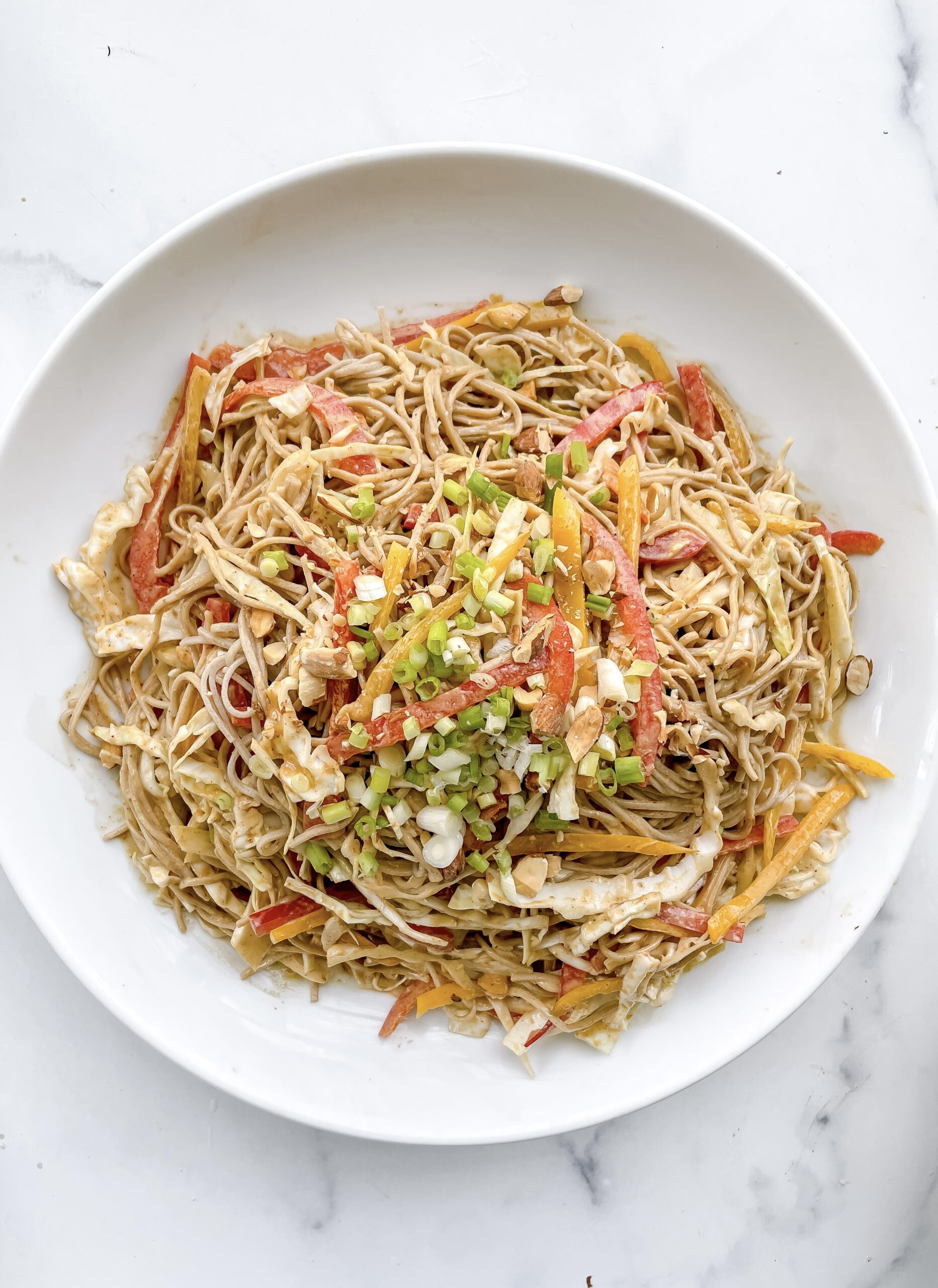 Soba Noodle Salad with Spicy Almond Dressing (Gluten-Free, Dairy-Free, Vegetarian)-image
