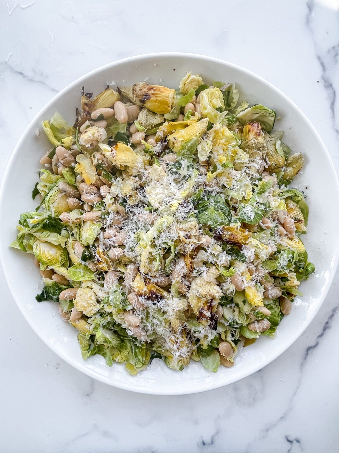 Air Fried Artichoke Salad with Lemon Parmesan Dressing (GlutenFree
