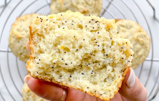 Bakery-Style Lemon Poppy Seed Muffins (Gluten Free)