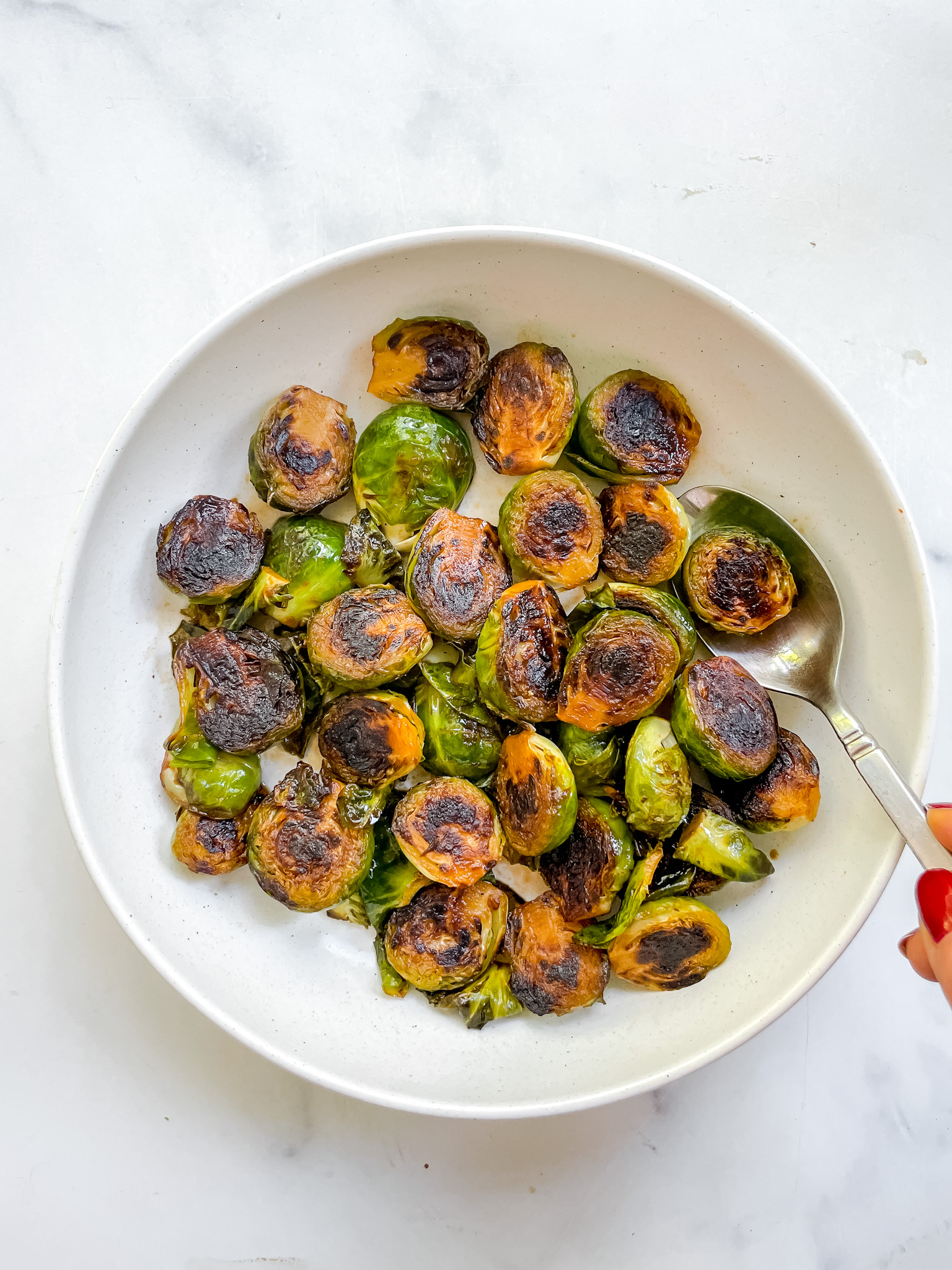 Chili Caramel Brussels Sprouts (Gluten-Free, Dairy-Free, Refined Sugar Free)
