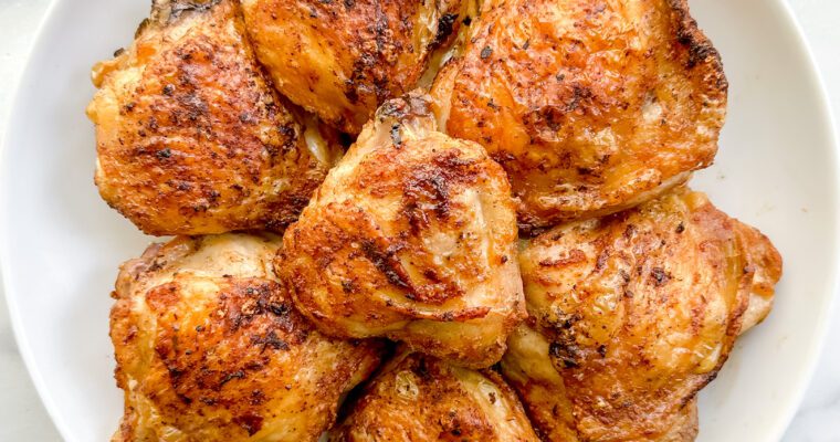 The Best Crispy Air-Fryer Chicken Thighs