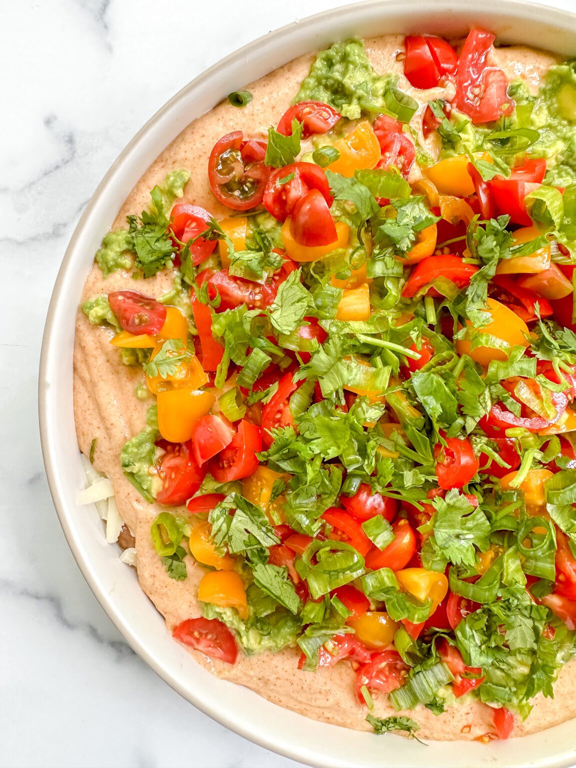 The Ultimate Healthy 7Layer Dip (Glutenfree, Vegetarianoptional)