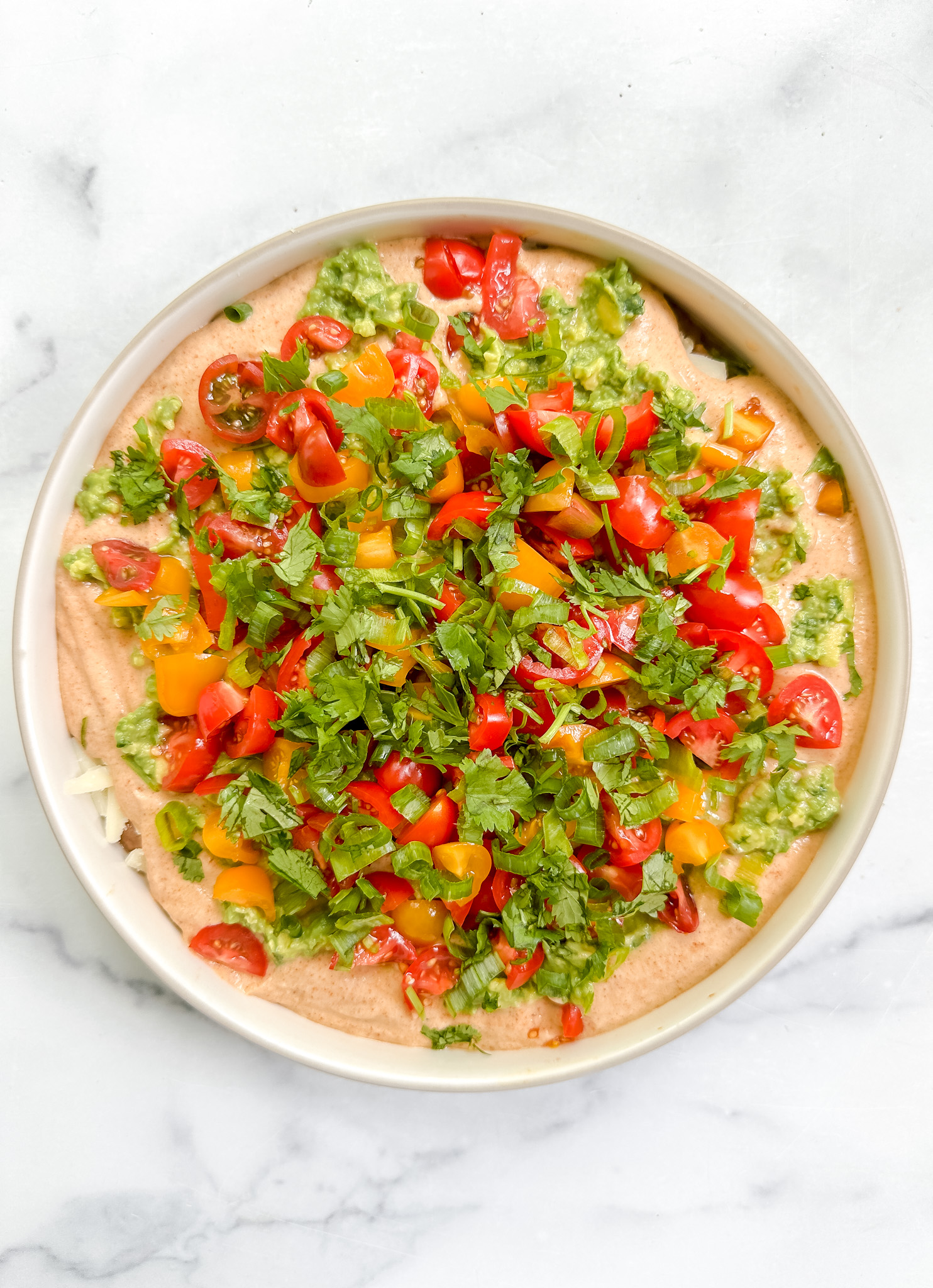 The Ultimate Healthy 7 Layer Dip Gluten free Vegetarian optional 