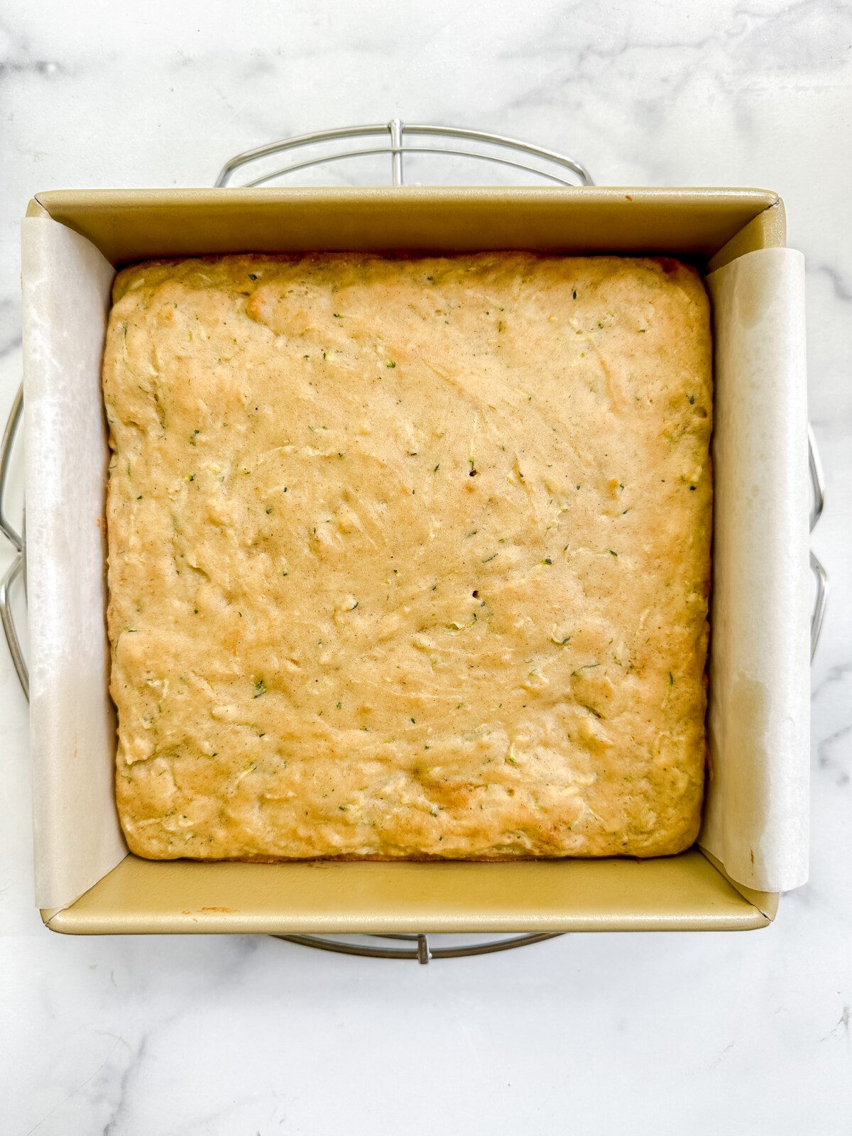 OneBowl Zucchini Cake with Cream Cheese Frosting (GF)